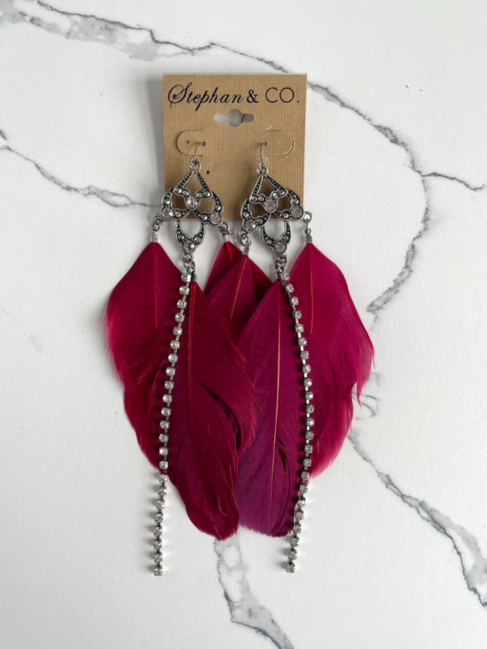 Stephan & Co. Feather Earrings